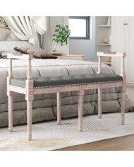 Banc Gris foncé 110x40x70 cm Tissu | Mobilier & Déco