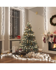 Guirlande lumineuse à LED groupées 2000 LED Blanc froid 17m PVC | Mobilier & Déco