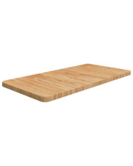 Comptoir de salle de bain Marron clair 80x40x2,5 cm Bois traité | Mobilier & Déco