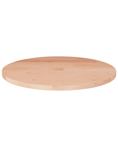 Dessus de table rond Ø40x1,5 cm Bois de chêne massif non traité | Mobilier & Déco
