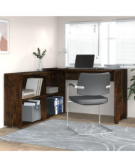 Bureau d'angle Chêne fumé Bois d'ingénierie | Mobilier & Déco