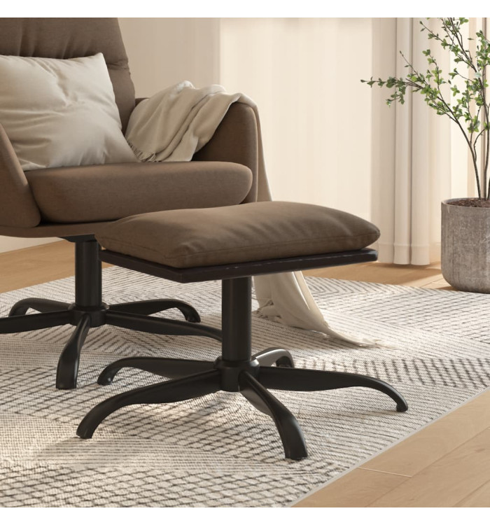 Repose-pied Marron 60x60x36 cm Tissu et similicuir | Mobilier & Déco