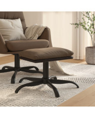 Repose-pied Marron 60x60x36 cm Tissu et similicuir | Mobilier & Déco