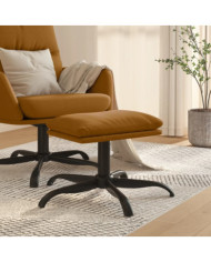 Repose-pied Marron 60x60x36 cm Velours | Mobilier & Déco