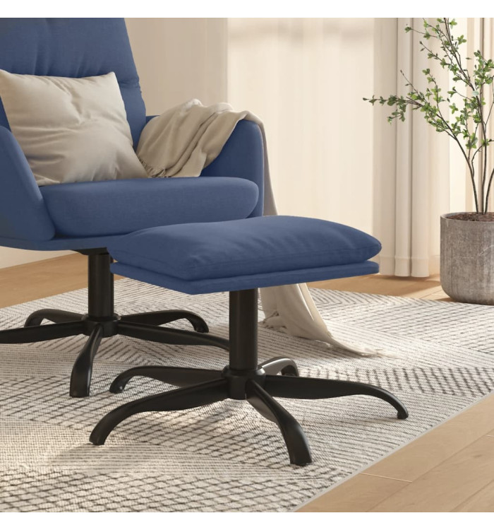 Repose-pied Bleu 60x60x36 cm Tissu | Mobilier & Déco