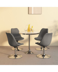 Chaises pivotantes à manger lot de 4 Gris clair Tissu | Mobilier & Déco