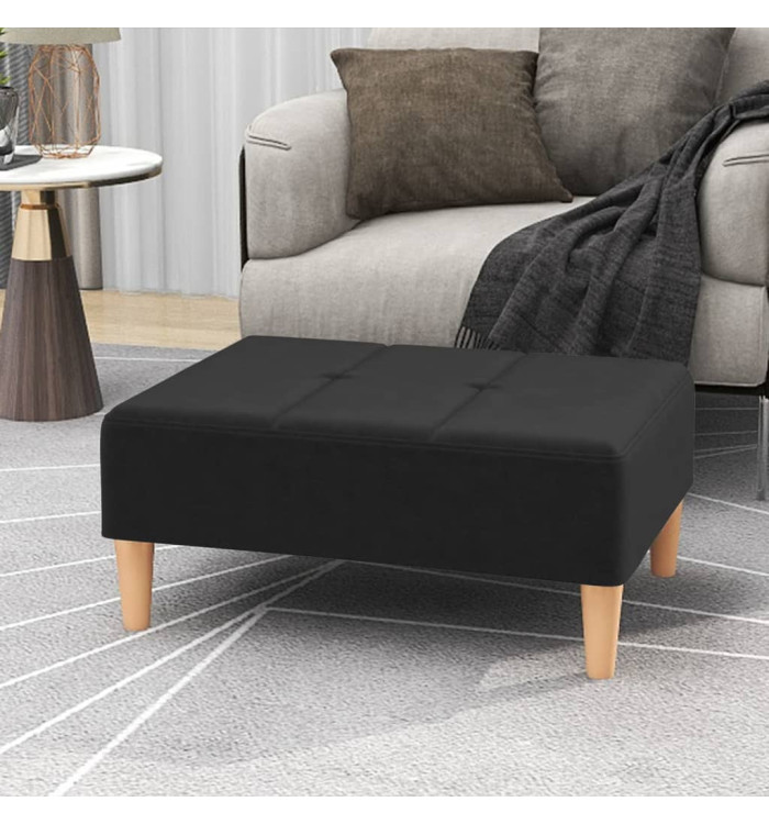 Repose-pied Noir 78x56x32 cm Tissu | Mobilier & Déco