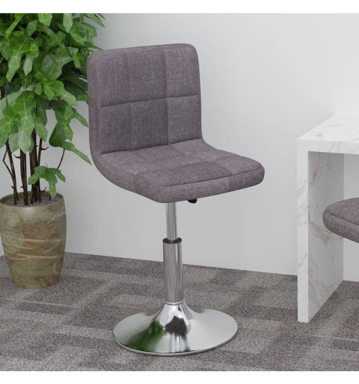 Tabouret de bar pivotant Taupe Tissu | Mobilier & Déco