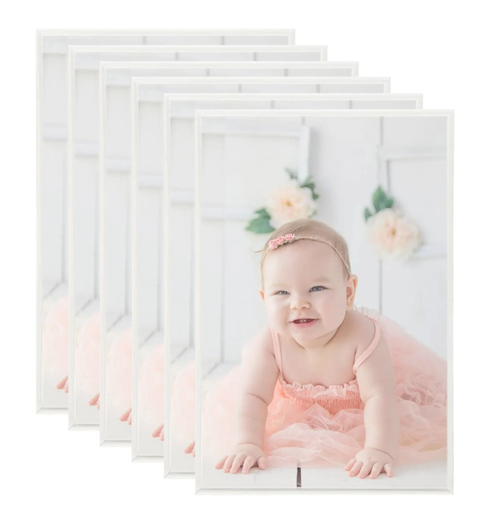 Collage de cadres photo 5pcs au mur table Argenté 59,4x84cm MDF | Mobilier & Déco