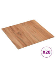 Planches plancher autoadhésives 20 pcs PVC 1,86 m² naturel | Mobilier & Déco