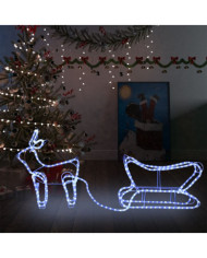 Décoration de Noël d'extérieur Renne et traîneau 252 LED | Mobilier & Déco