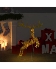 Renne volant de décoration de Noël 120 LED Doré blanc chaud | Mobilier & Déco