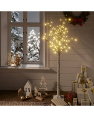 Sapin de Noël 140 LED blanc chaud Saule 1,5 m Int/Ext | Mobilier & Déco