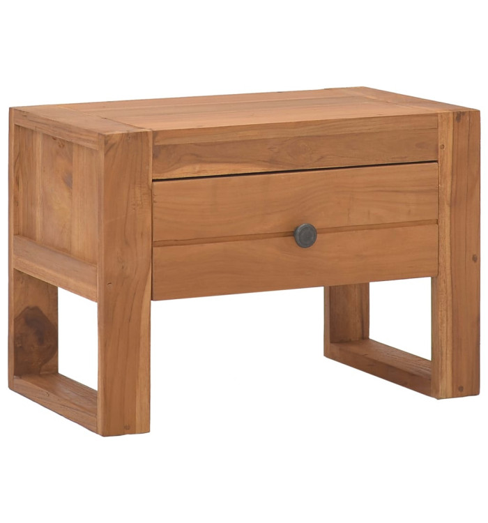 Table de chevet 50x30x35 cm Bois de teck solide | Mobilier & Déco