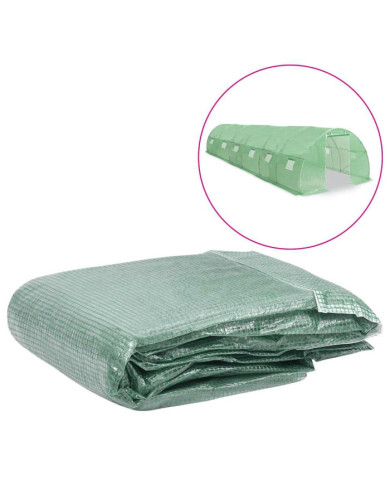 Couverture de remplacement de serre (27 m²) 300x900x200 cm Vert | Mobilier & Déco