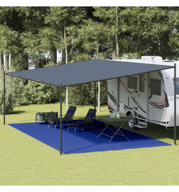 Tapis de tente 400x700 cm Bleu PEHD | Mobilier & Déco