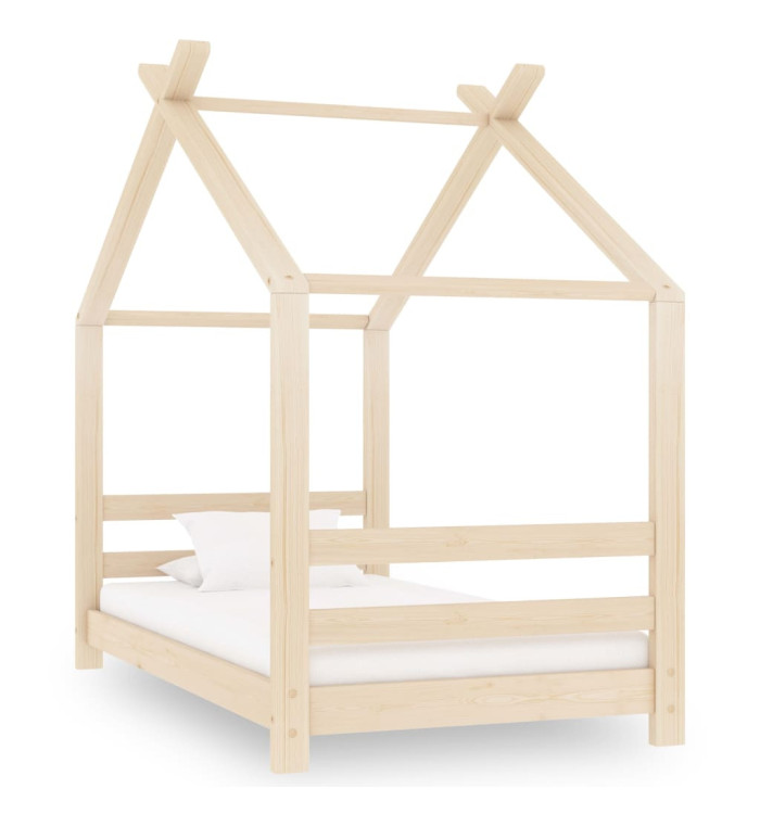 Cadre de lit d'enfant Bois de pin massif 70x140 cm | Mobilier & Déco