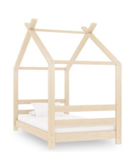 Cadre de lit d'enfant Bois de pin massif 70x140 cm | Mobilier & Déco