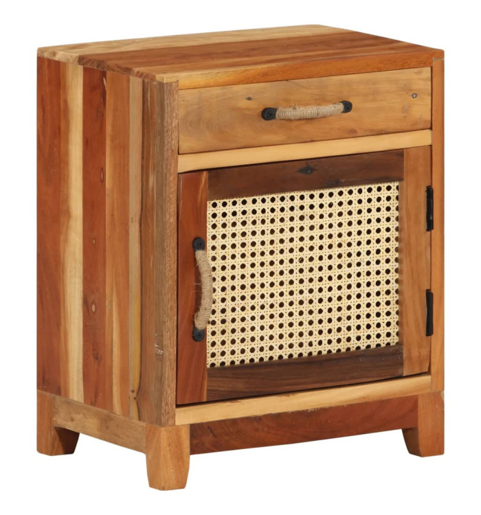 Table de chevet 40x30x50 cm Bois de récupération massif | Mobilier & Déco