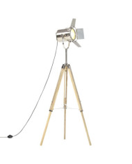 Lampadaire à trépied bois de manguier massif 140 cm | Mobilier & Déco