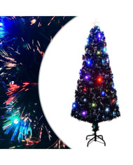 Arbre de Noël pré-éclairé avec support 240 cm fibre optique | Mobilier & Déco
