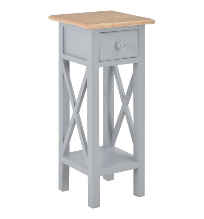 Table d'appoint Gris 27 x 27 x 65,5 cm Bois | Mobilier & Déco