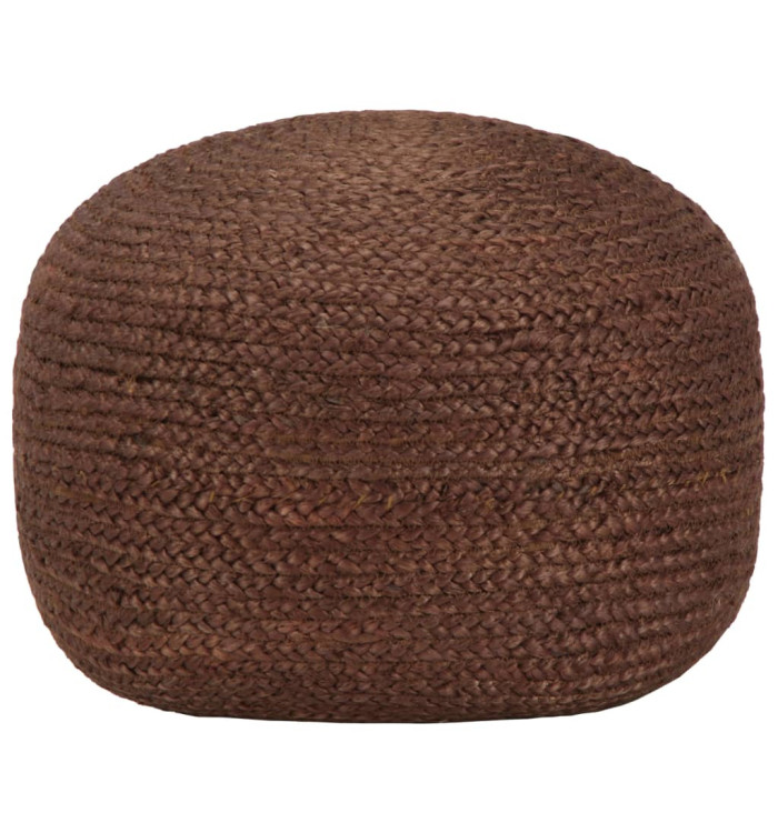 Pouf fait à la main Marron 40 x 45 cm Jute | Mobilier & Déco