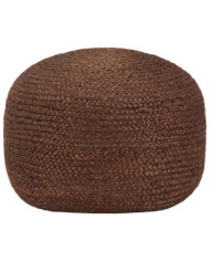 Pouf fait à la main Marron 40 x 45 cm Jute | Mobilier & Déco