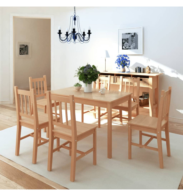 Ensemble de salle à manger sept pièces Pinède | Mobilier & Déco