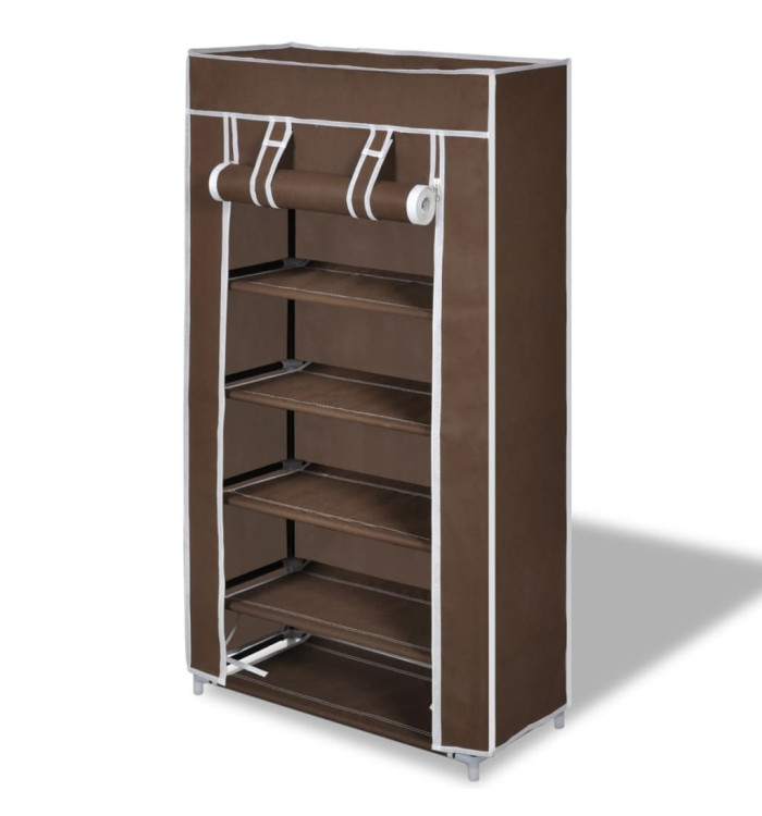 Porte-chaussures étagères 58 x 28 x 106 cm Brun | Mobilier & Déco