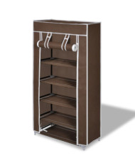 Porte-chaussures étagères 58 x 28 x 106 cm Brun | Mobilier & Déco