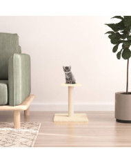 Arbre à chat avec plate-forme crème 38 cm | Mobilier & Déco