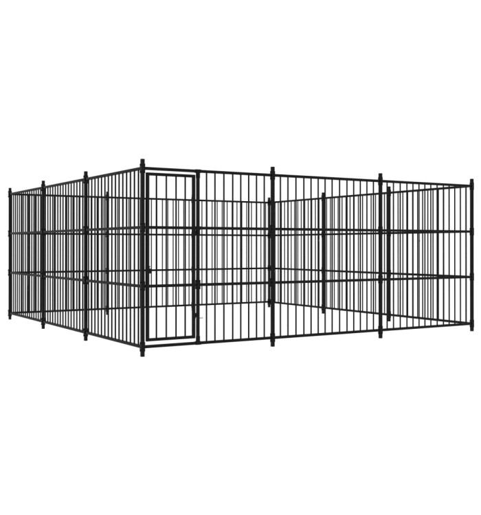 Chenil d'extérieur pour chiens 450 x 450 x 185 cm | Mobilier & Déco