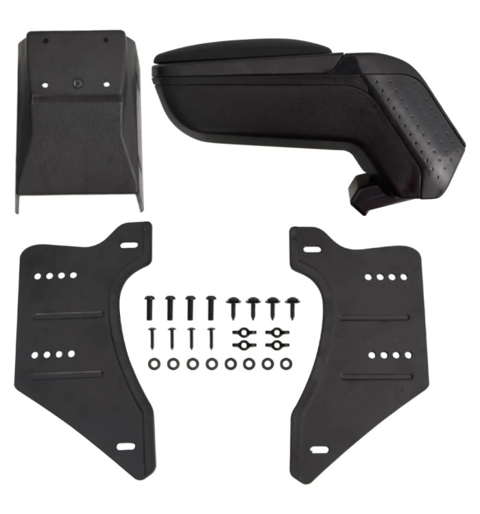 Accoudoir de voiture universel noir 13x33x(33-53) cm ABS | Mobilier & Déco