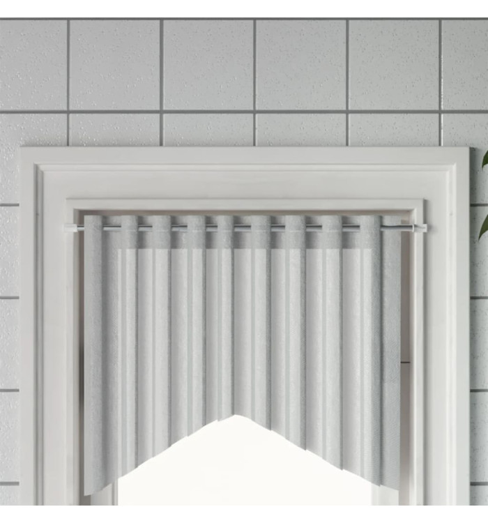 Tringles à rideau 2 pcs blanc et argenté 40-60 cm aluminium | Mobilier & Déco