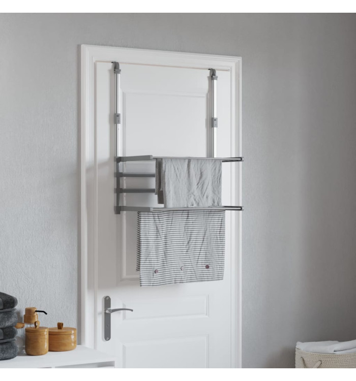 Séchoir à linge pour balcon 54x25x42 cm aluminium | Mobilier & Déco