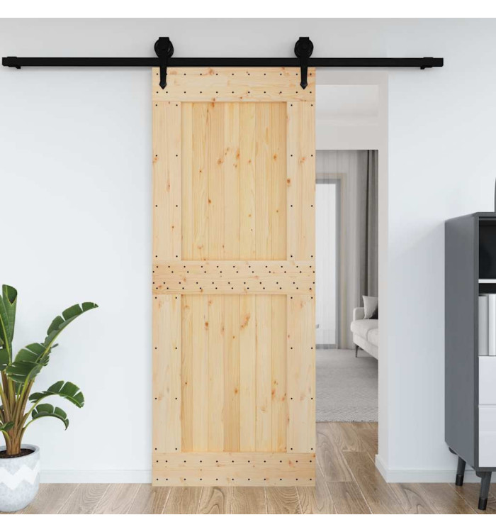 Porte NARVIK 90x210 cm bois massif de pin | Mobilier & Déco