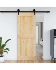 Porte NARVIK 90x210 cm bois massif de pin | Mobilier & Déco