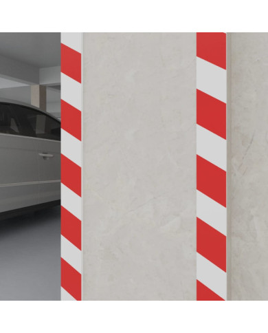 Protecteurs de mur 6 pcs Rouge et blanc 50x20x2 cm Mousse EVA | Mobilier & Déco
