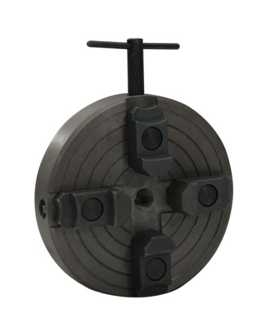 Mandrin à bois à 4 mâchoires connexion M18 acier noir 150x63 mm | Mobilier & Déco