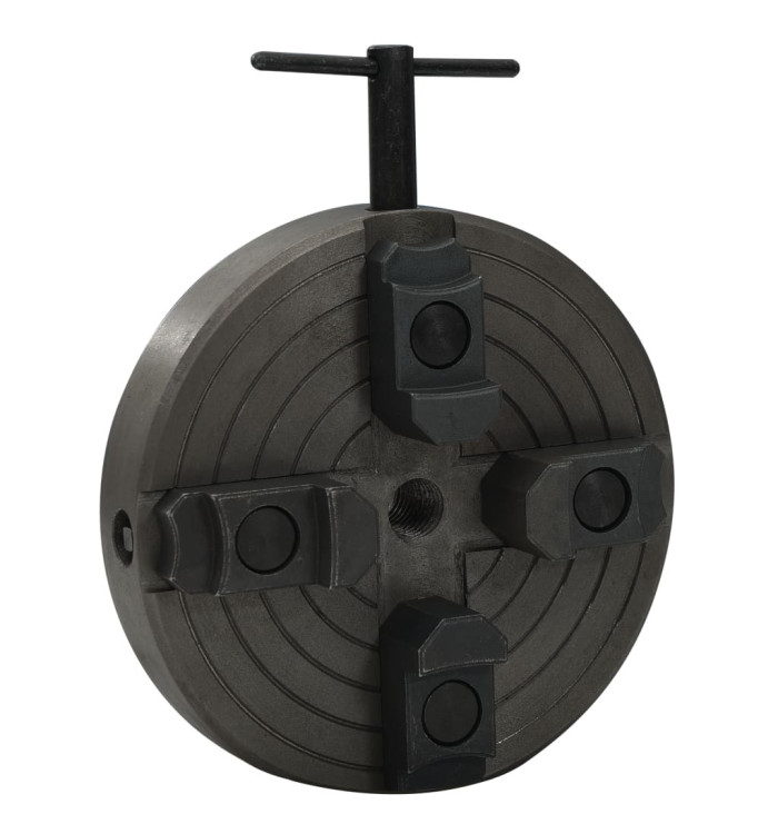 Mandrin à bois à 4 mâchoires connexion M18 acier noir 150x63 mm | Mobilier & Déco
