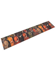 Tapis de cuisine lavable impression cuillère épices 60x300 cm | Mobilier & Déco