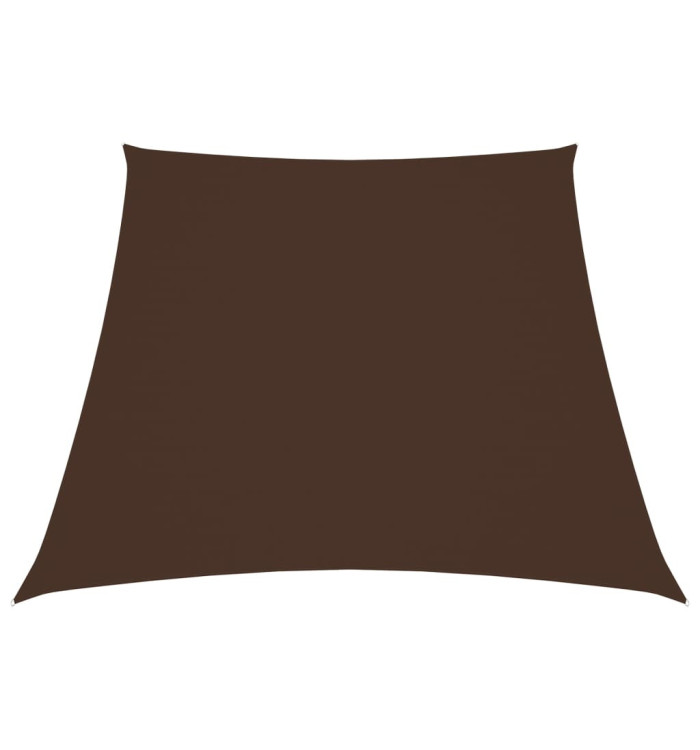 Voile de parasol Tissu Oxford trapèze 3/5x4 m Marron | Mobilier & Déco