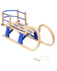 Traîneau pliable avec dossier 110 cm Contreplaqué | Mobilier & Déco