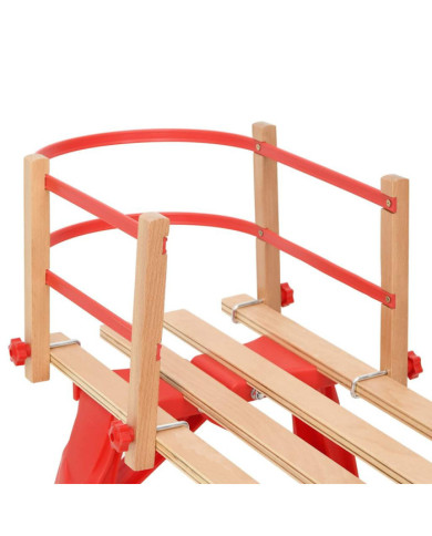 Dossier pour traîneau Rouge Contreplaqué | Mobilier & Déco