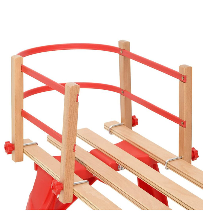 Dossier pour traîneau Rouge Contreplaqué | Mobilier & Déco