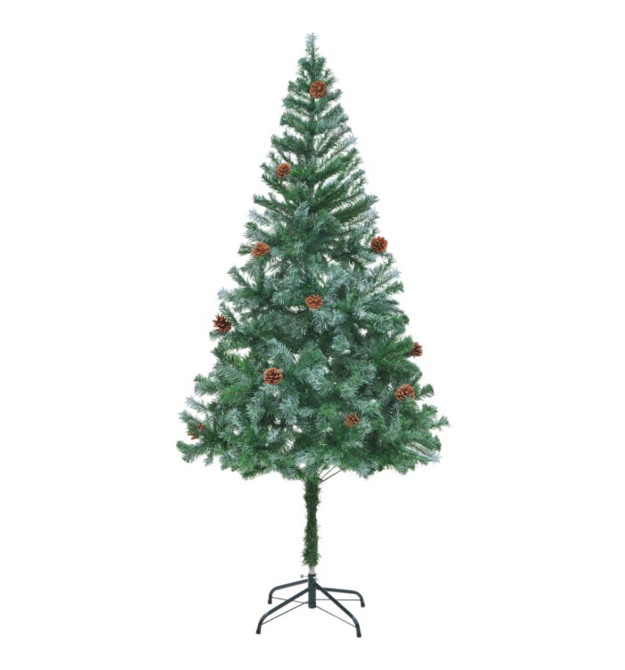 Arbre de Noël artificiel avec pommes de pin 180 cm | Mobilier & Déco