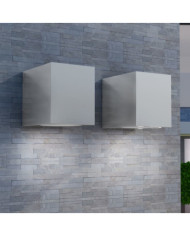 Applique murale d'extérieur en forme de cube 2 pcs | Mobilier & Déco