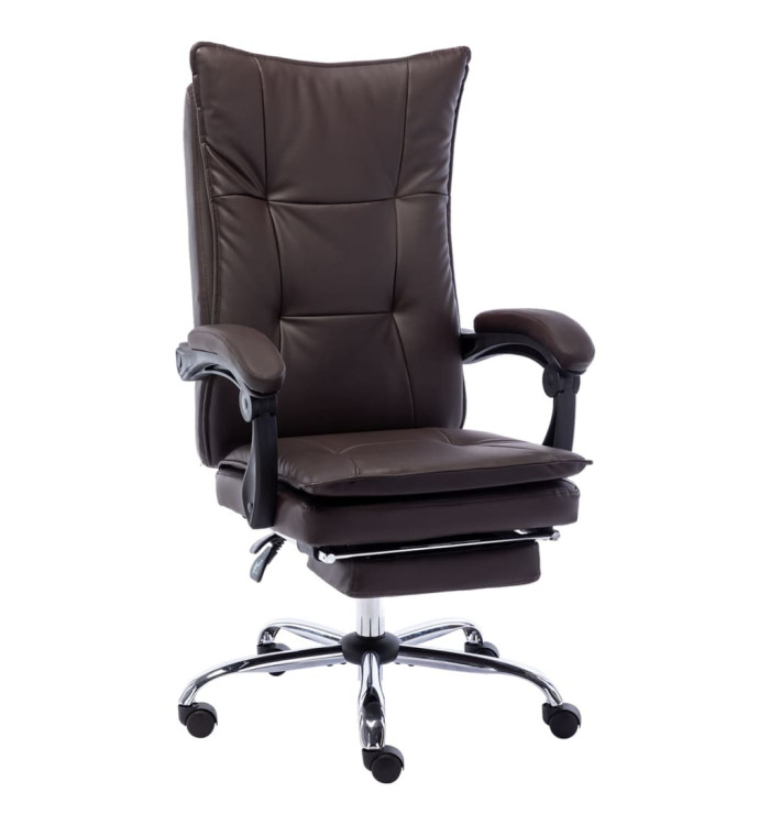 Chaise de bureau Marron Similicuir | Mobilier & Déco