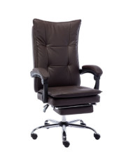 Chaise de bureau Marron Similicuir | Mobilier & Déco